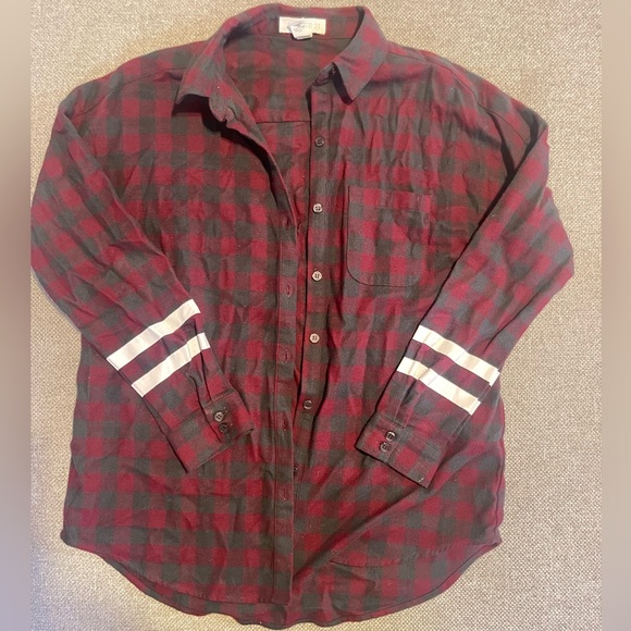 Juniors Forever 21 Button Up, Striped Shirt - Picture 4 of 4